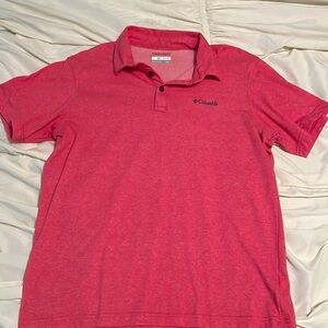 Red Columbia polo